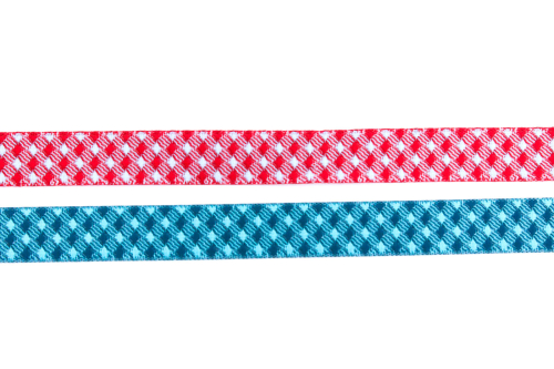 Preview: Webband Retro-Karo kirsch (1 m)